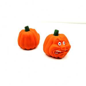Pelota antiestrés de espuma PU Angry Pumpkin promocional al por mayor para niños, juguete unisex suave con impresión de logotipo personalizado (mayores de 5 años) - Product Image 1