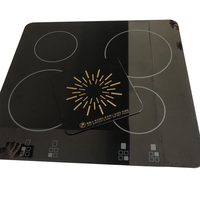 Plaque de cuisson à induction en céramique trempée 4 brûleurs pour cuisine et usage extérieur Taille personnalisée