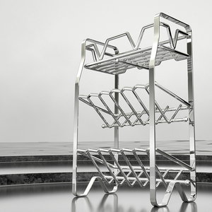 Supporto per condimenti da cucina <span class=keywords><strong>in</strong></span> <span class=keywords><strong>acciaio</strong></span> inossidabile portaoggetti a strati per uso cucina realizzato <span class=keywords><strong>in</strong></span> metallo <span class=keywords><strong>portaspezie</strong></span> - Product Image 3