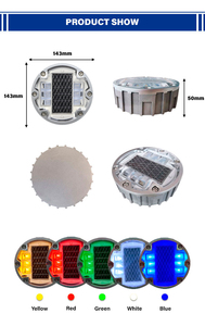 Tachuelas Solares para Carreteras de 143 mm con 6 Tornillos, Alta Visibilidad, <span class=keywords><strong>Wistron</strong></span> IL300, Marcador de Pavimento de Advertencia de Tráfico - Product Image 2