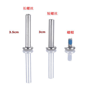 อะไหล่ล้อสเก็ตแบบมีหนาม ขนาด 3 ซม. 3.5 ซม. พร้อมสกรูล็อคแบบหกเหลี่ยม สำหรับซ่อมล้อเดี่ยว - Product Image 1