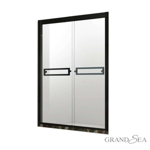 Mampara de Ducha Curva Personalizada de <span class=keywords><strong>Vidrio</strong></span> Templado para <span class=keywords><strong>Baño</strong></span>, Cabina de Ducha Esquinera Portátil - Product Image 5