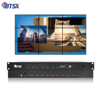 4K60 Video Wall Processor 4HDMI+DP Input 9HDMI Output PIP POP Roaming Window Seamless Switch for Exhibition Screen Wall