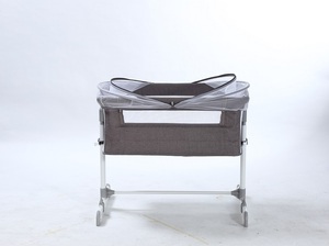 <span class=keywords><strong>Culla</strong></span> Pieghevole in Metallo per Co-sleeping, Lettino Portatile per Soggiorno, Design Moderno, Box Durevole per Bambini, per Due Neonati - Product Image 4