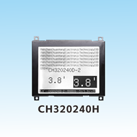 CH320240D-2 3.8 Inci COG Monokrom 320240 Layar Tampilan LCD Grafis 320X240 Dot Matrix LCD Perpustakaan Font LCD Bingkai Besi
