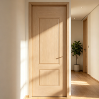 Fabricant professionnel de portes, porte intérieure en WPC, porte à panneau plat, finition imperméable et écologique pour projets immobiliers