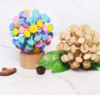 Bâtonnet de sucette en bois en forme de feuille, rotatif en spirale, anti-stress, décompression, jouets sensoriels pour besoins spéciaux, décoration de la maison