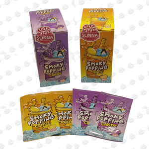 Caramelos Explosivos Ahumados al por Mayor, Sabor Limón y Uva, Halal, Saludables, Bocadillo Efervescente, Caramelos Saltarines Ahumados, Dulces, Juguete de Caramelos para Niños - Product Image 5