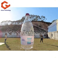 Réplique de bouteille d'eau gonflable transparente, publicité, bouteille de boisson gonflable, ballon pour l'extérieur