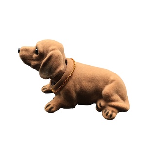 Haute Simulation secouant la tête Bobble tête teckel jouet hochant la tête <span class=keywords><strong>chien</strong></span> tableau de bord décor pour <span class=keywords><strong>voiture</strong></span> et bureau cadeaux uniques - Product Image 3