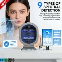Analyseur de peau 3D AI X5 Pro, appareil de diagnostic facial, scanner facial, appareil d'analyse de la peau pour équipement de salon de beauté professionnel