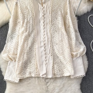Wholesale of New Fashionable Elegant Women's Lace <strong>Blouse</strong> Ladies Tops Plus Size Women's Clothing - Product Image 5
