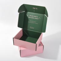 100 pièces Logo personnalisé carton ondulé boîte-cadeau de haute qualité Kraft bijoux Express sweat à capuche conseil emballage avec marque