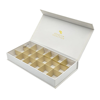 Boîtes en carton de luxe personnalisées, boîte à chocolat, emballage cadeau pour truffes, recyclable, boîte en papier rigide avec fermeture magnétique