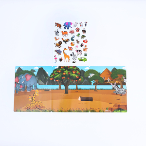 Yeni Ürün Çocuklar İçin Jöle Etiket Kitabı Kendin Yap Sahne Etiketleri Tekrar Yapışan Hayvan Jöle Etiketleri Kitabı - Product Image 2