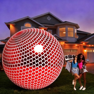 Grandes boules brillantes gonflables abordables pour l'extérieur <span class=keywords><strong>Ballon</strong></span> gonflable Miroir Boules brillantes lisses argentées pour l'événement - Product Image 2