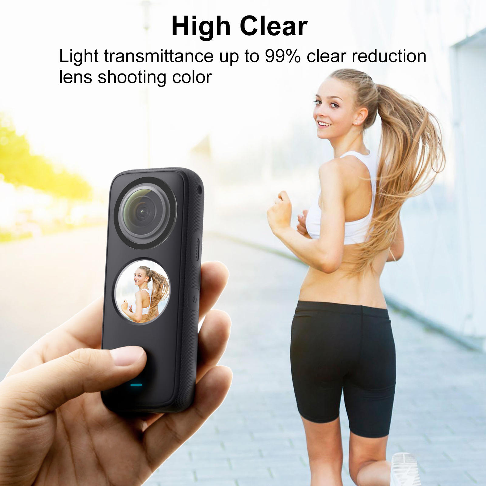 Lens Guard,2pcs Action Camera Lens Guards Protector Double Optical Coating Replacement for Insta360 ONE X2