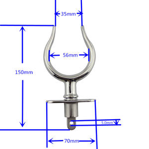 Accessoires de <span class=keywords><strong>bateau</strong></span> en acier inoxydable 316 poli miroir, pièces de rames, verrou de rame - Product Image 5