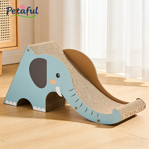 FSC Certified Elephant-Shaped <strong>Cat</strong> <strong>Tree</strong> <strong>Toy</strong> Corrugated Design Multi-Functional <strong>Cat</strong> Scratcher High Density Durable Scratcher - Product Image 2