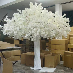 S02601 ตกแต่งงานแต่งงานสีขาวcerezoขนาดใหญ่ปลอมดอกซากุระต้นไม้แฟนตาซีต้นไม้สดใสสีขาวดอกซากุระต้นไม้