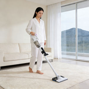 <span class=keywords><strong>Aspirateur</strong></span> sans fil portatif blanc moderne avec forte aspiration, serpillière sèche tout-en-un pour la maison et la voiture - Product Image 3