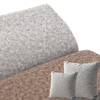 Tissu en microfibre composite cationique, simili daim, textile de rembourrage durable pour la décoration de meubles