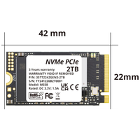 OEM/ODM M.2 2242 NVMe SSD 2 To Disque dur SSD 128 Go 256 Go 512 Go 1 To 2 To pour ordinateur portable de bureau Lot de disque SSD interne