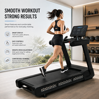 Caminadora Comercial K-FIT GSTB-5810, Carga Máxima de 150 kg, 3 Programas Personalizados, Sistema de Amortiguación de Goma Interno para Gimnasio