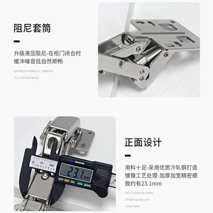 Furniture <b>Hinge</b> Cold-Rolled Steel <b>Soft</b> <b>Closing</b> Full Surface Nickel Plated For <b>Cabinets</b> - Product Image 2