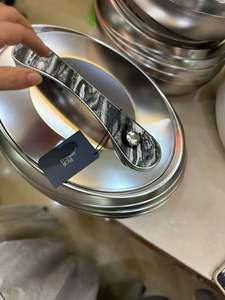 Ensemble de 3 boîtes de conservation ovales 4L 5L 6L avec poignée imitation bois, chauffe-plat isotherme, kit de cuisine moderne - Product Image 2