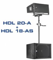 Caisson de basses actif HDL18AS 18 pouces 1200 watts Meilleur système de réseau de lignes HDL20A jumelé pour DJ Club Church 8ohm Mobile Sub Metal Shell