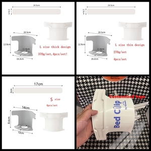 4pcs tấm ga trải giường góc Fastener zumber khóa Dải nhiệm vụ nặng nề grippers Clip tấm ở lại vững chắc tất cả các kích cỡ Nệm tấm ga trải giường chủ - Product Image 6