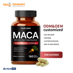 Cápsulas de Raíz de Maca Veganas, Orgánicas, 100% Puras, Sin OMG, 4000mg, Energizante Natural, Apoya la Salud Reproductiva, Suplementos Herbales - Product Image 1