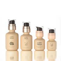 Conception originale moderne Bouteille de sérum de 60ml 40/100/150ml Emballage de soin de la peau mat Bouteille à pompe Emballage de cosmétique nu givré personnalisé