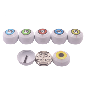 2026 Nuevo Diseño Personalizado con Logotipo, Molinillo de Hierbas de Zinc con Forma de Globo Ocular, 44mm, 3 Piezas, Molinillo de Hierbas Metálico para Tabaco, Tienda de Fumadores - Product Image 2