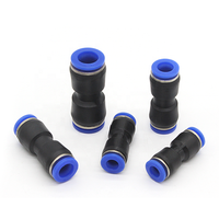 Connecteur pneumatique en plastique PU 4mm 6mm 8mm 10mm pour tuyau d'air et d'eau, raccord rapide droit à enfoncer pour gaz