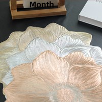 Set de table style nordique Lotus, résistant à la chaleur, imperméable, anti-taches, en PVC lavable, isolation thermique, pour hôtel et restaurant