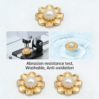 Boutons de manchette fantaisie en laiton JINYU pour chemises femme, plaqué nickel sans allergène, décorés de strass en forme de fleur