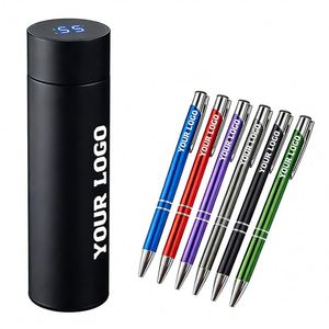 Meilleurs stylos à bille en métal promotionnels bon marché en gros pour cadeaux d'affaires avec logo personnalisé - Product Image 1