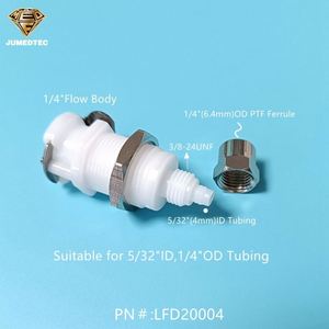 1/4 Déconnexion rapide à grand débit 1/4 corps de couplage à montage sur panneau PTF 4mmI 6mmOD connecteurs rapides de tubes - Product Image 2