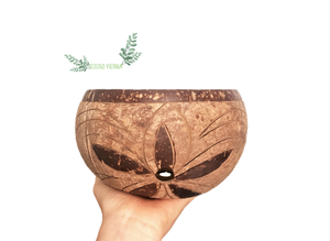 Pot de fleurs en coque de noix de coco naturelle écologique - Utilisation à la maison et au jardin Biodégradable et durable Logo gravé au laser gratuit - Product Image 5