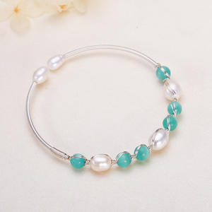Pulsera de Perlas de Agua Dulce de Tendencia Verano 2024 para Mujer, Nuevo Diseño con Pulsera de Perlas Auténticas de Nicho - Product Image 3