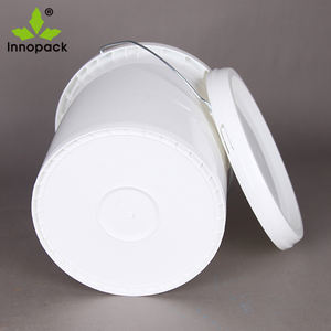 Seau à peinture en plastique recyclable blanc de 16 L avec poignées, qualité alimentaire, pour usage domestique et commercial - Product Image 5