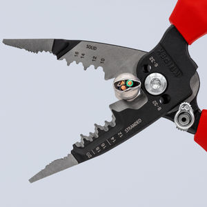 KNIPEX 13 72 8 WireStripper American-style multifunction <b>pliers</b> with multi-component handles - Product Image 3