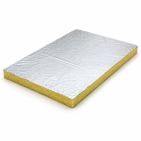 Panneau en laine de verre avec revêtement en aluminium imperméable à l'humidité pour l'isolation thermique des murs extérieurs des maisons préfabriquées et des conteneurs