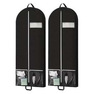 Hanging Mens Suit Packaging Bags Non Woven Garment Suit Bag Garment Bag for Suit <b>Cover</b> With clear Window - Product Image 2