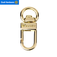 Nouvel Arrivage H0833 – Accessoires Porte-clés avec Logo Personnalisé, Petit Mousqueton à Ressort et Anneau Porte-clés, Accessoire de Sac, Quincaillerie pour Sacs