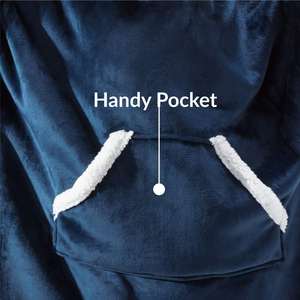 Custom Printed Logo Embroidered Kids <strong>Snuggy</strong> <strong>Hoodie</strong> Blanket Warm Sherpa Hooded Cover Simple Style - Product Image 6