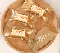 Boîtes d'emballage pour bonbons 4,8*11cm, sacs surprise pour biscuits, sacs de luxe en plastique BOPP pour bonbons et biscuits de Noël