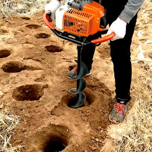 Vente en gros d'usine : Tarière thermique 63 cm³ pour poteaux et clôtures, moteur 2 temps, construction métallique, diamètre de forage max. 300 mm - Product Image 6